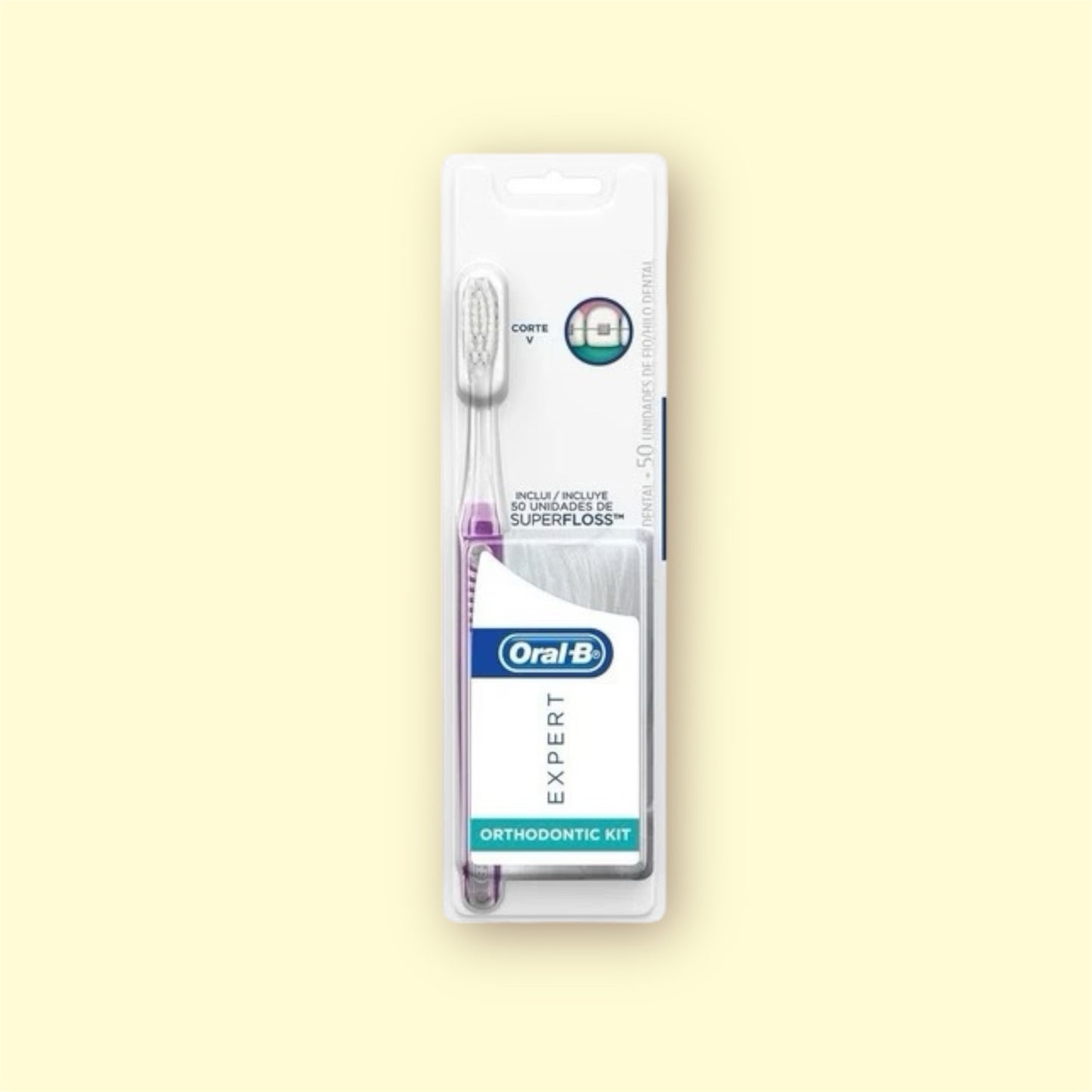 Ortodoncia. Oral b cepillo para brackets con hilo dental
