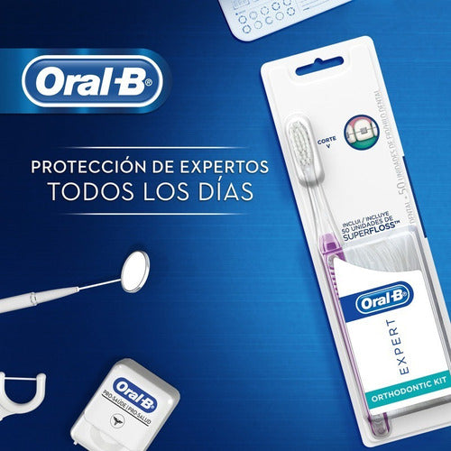 Ortodoncia. Oral b cepillo para brackets con hilo dental