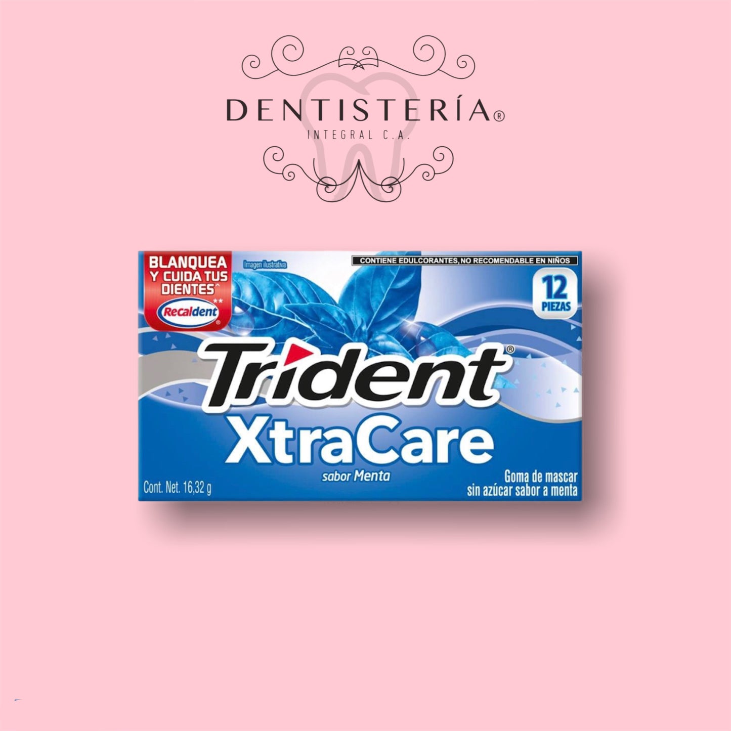 Chicle para deportistas con Xilitol Trident